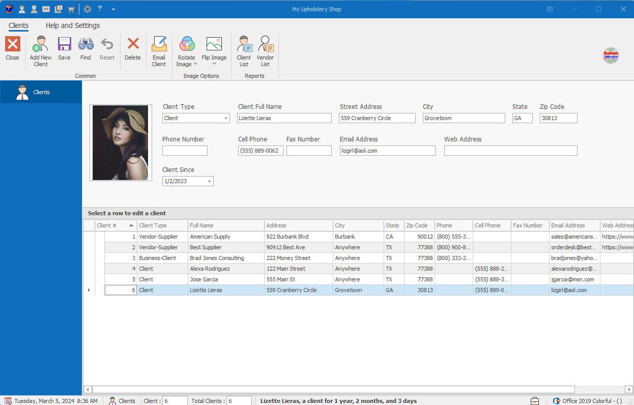Client Page