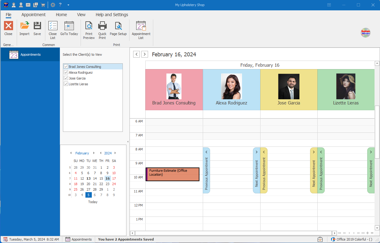 Appointment Calendar