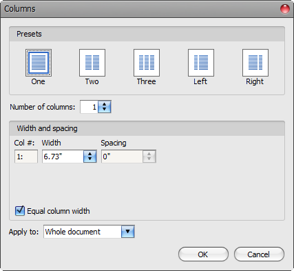 Column Editor